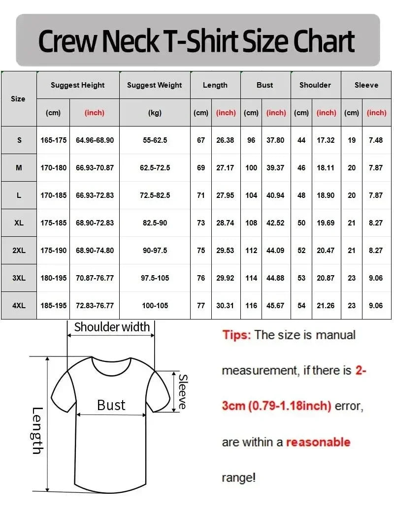 T-shirt Streetwear Coton Imprimé Unisexe Col Rond