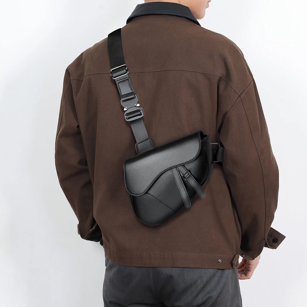 Sac Bandoulière Homme En Similicuir Style Besace