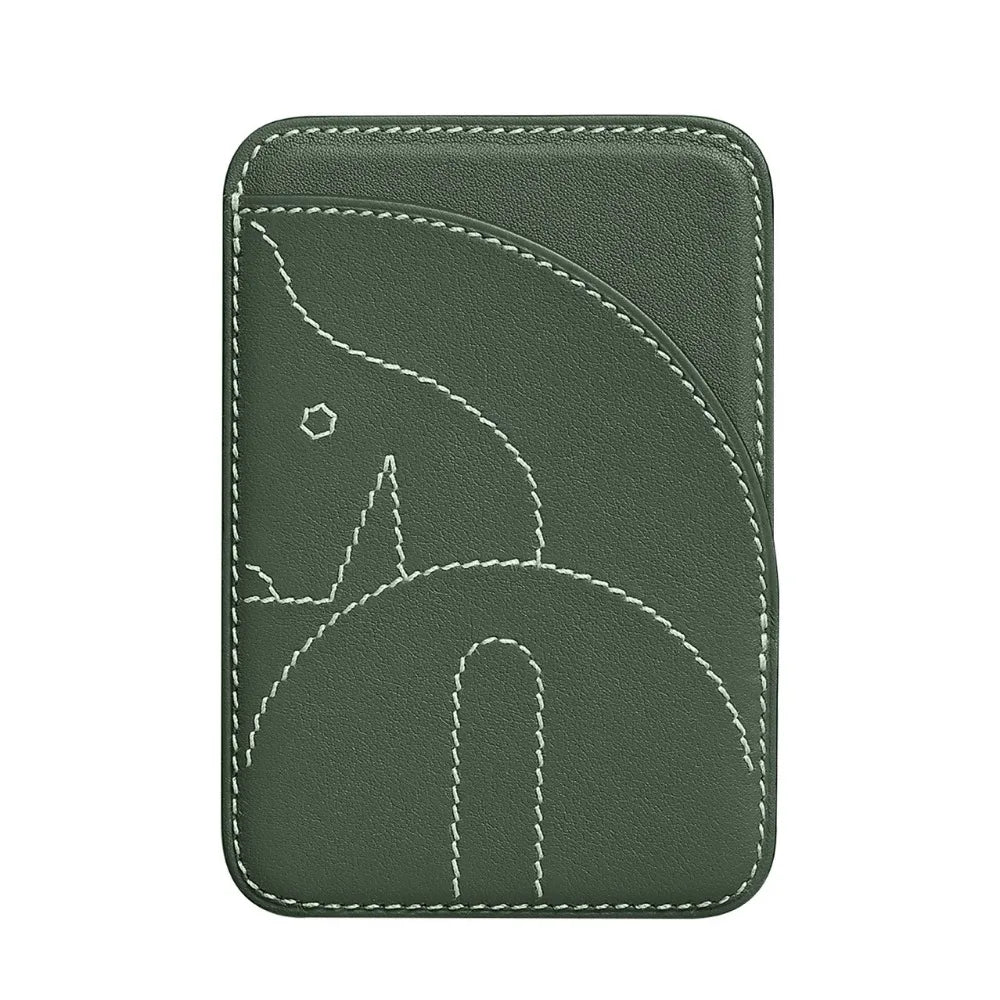 Vert Couleur Porte-cartes Magnétique PU pour Cartes de Visite