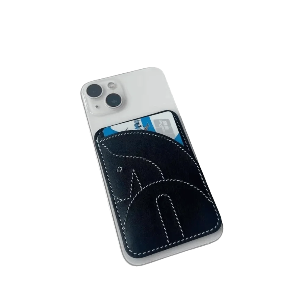 Noir Couleur Porte-cartes Magnétique PU pour Cartes de Visite