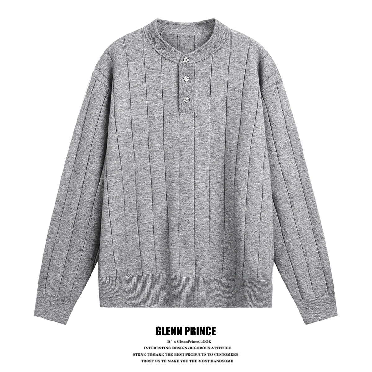 Cardigan Zippé Homme en Maille Fine Casual
