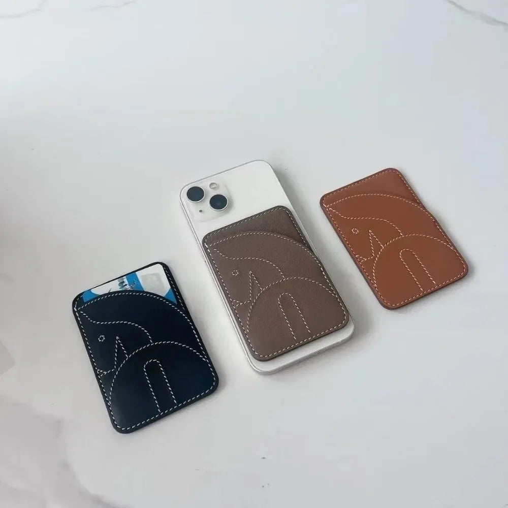 Porte-cartes Magnétique PU pour Cartes de Visite