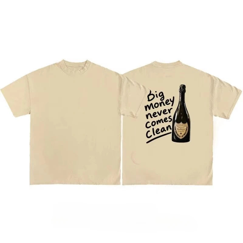 3 Couleur T-shirt Streetwear Coton Imprimé Unisexe Col Rond