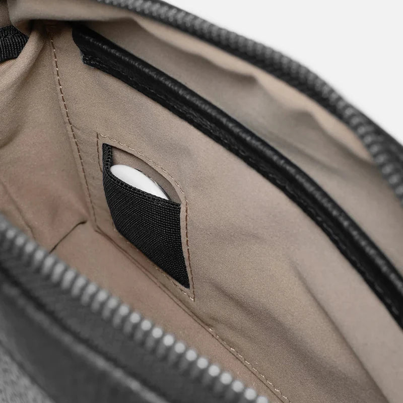 Sac Bandoulière Homme Compact En Similicuir Grainé