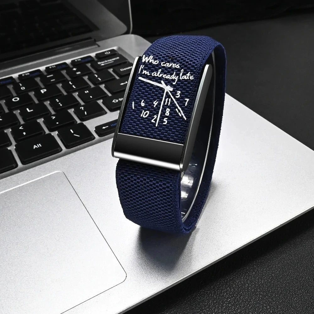Bleu et noir Couleur du bracelet Bracelet Nylon Pour Google Fitbit Air & Whoop 5.0 Respirant