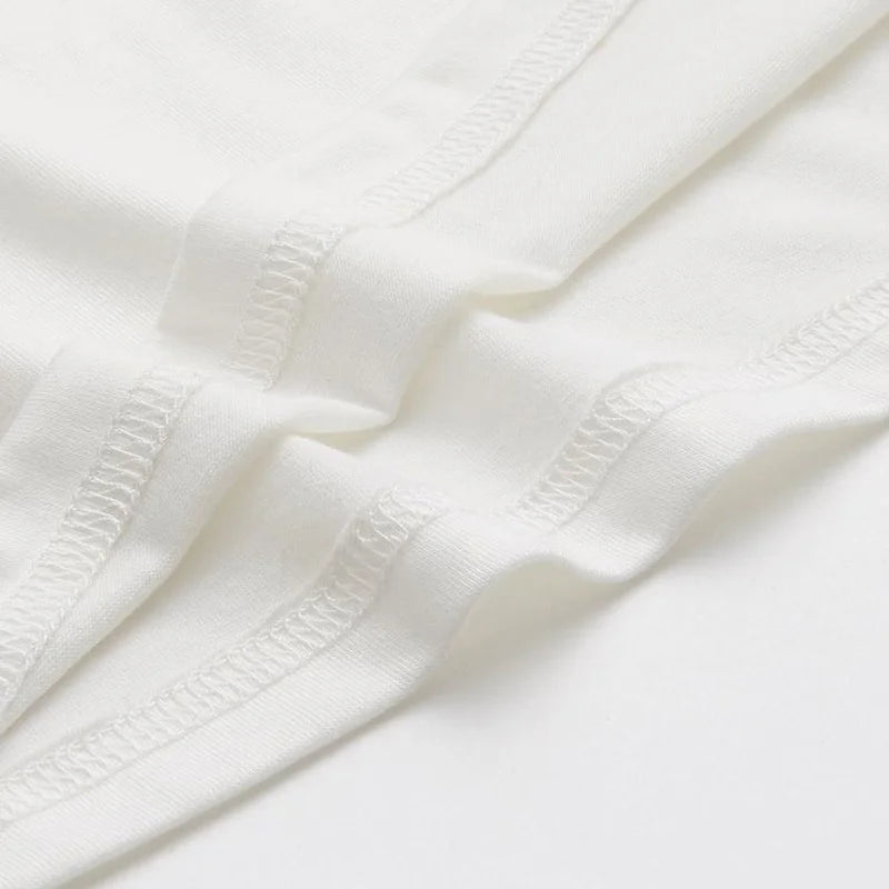 T-shirt Streetwear Coton Imprimé Unisexe Col Rond