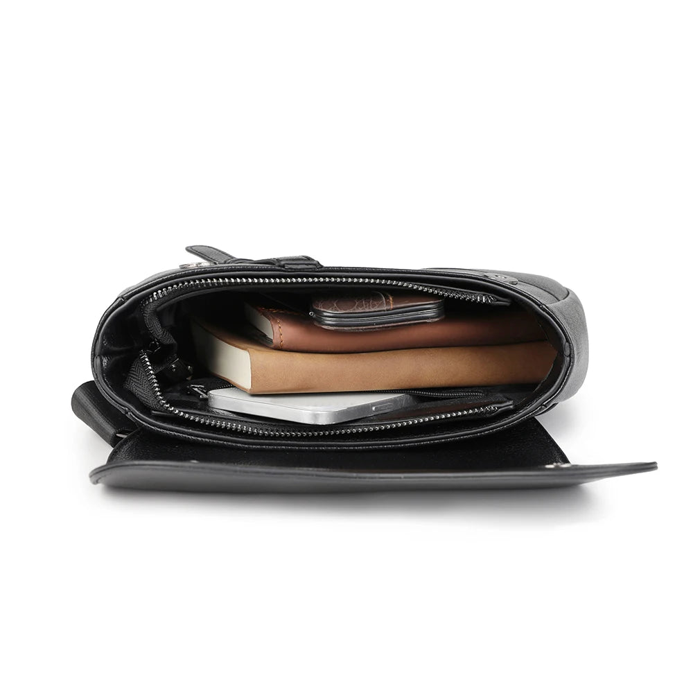 Sac Bandoulière Homme En Similicuir Style Besace